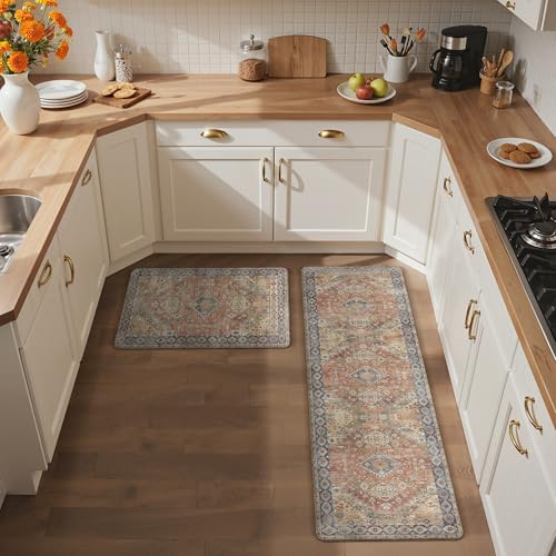Anti Fatigue Kitchen Mats for Floor 2PCS