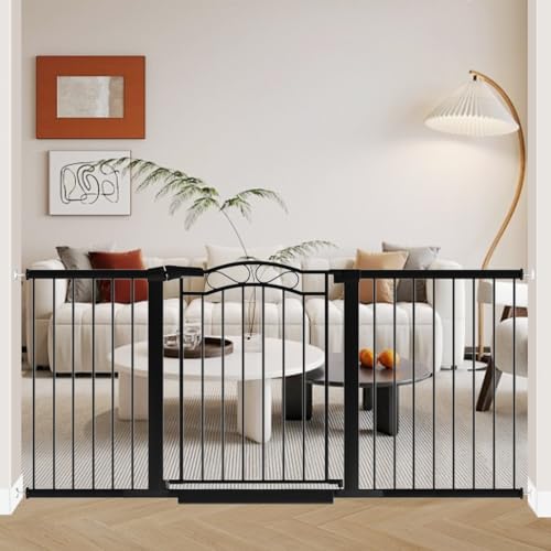 68.2" 70.8" Extra Wide Baby Gate with Door