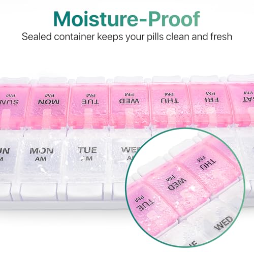 AM PM Weekly Pill Organizer 7 Day