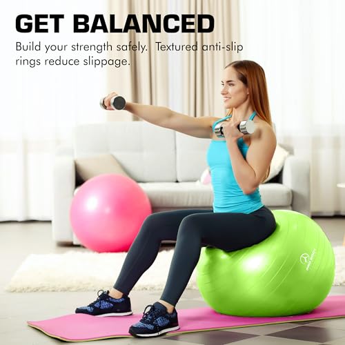 Yoga Ball Vibrant Colors Exercise Ball