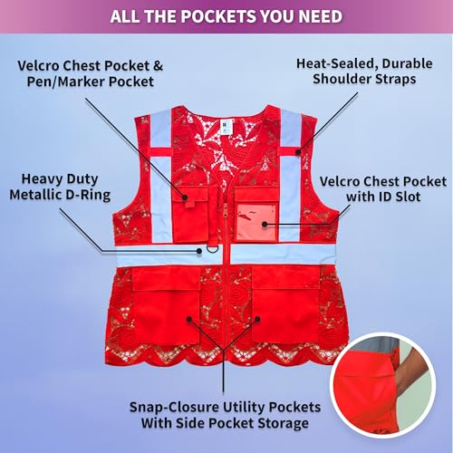 for Women with Velcro Pockets