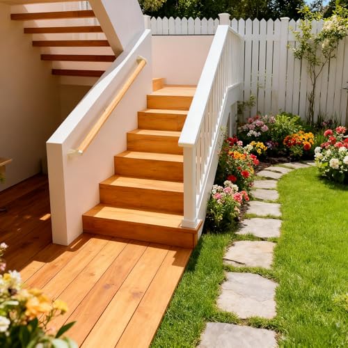 15 FT Modern Aluminum Handrail Set