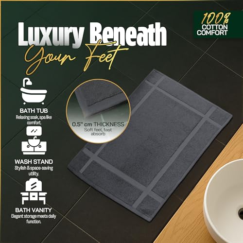 100% Ring Spun Cotton Bath Mat (12 Count)