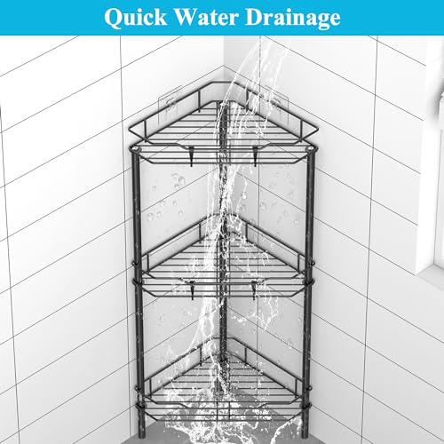 Metal Floor Standing Corner Shower Caddy