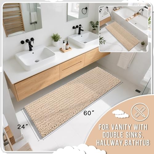 Bathroom Runner Rug 60x24 Inch