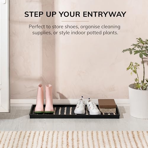 Heavy Duty Waterproof Rubber Shoe Storage Mat Organizer