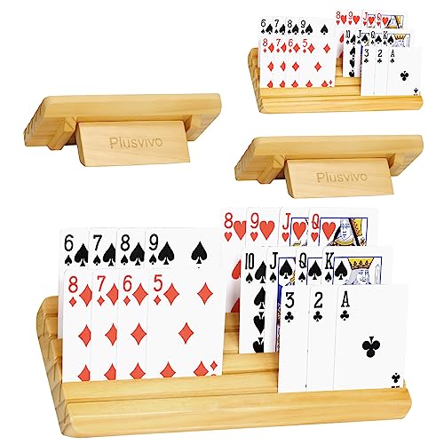 Card Holders for Playing Cards with Adjustable Stand Set of 4