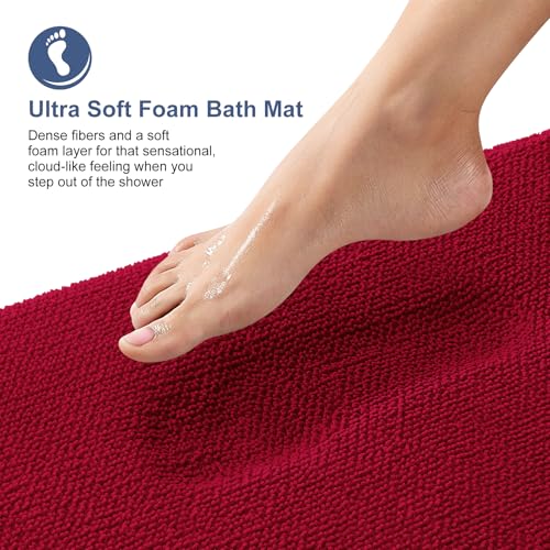 Thick Memory Foam Small Bathroom Rug 24x16
