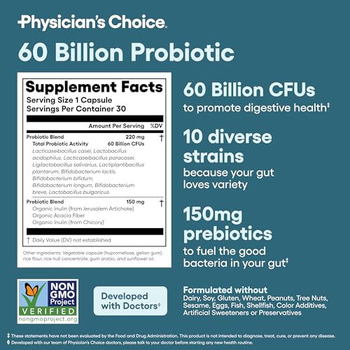 Probiotics 60 Billion CFU (30 Count)