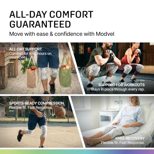 Compression Knee Brace for Women & Men (2 Count)