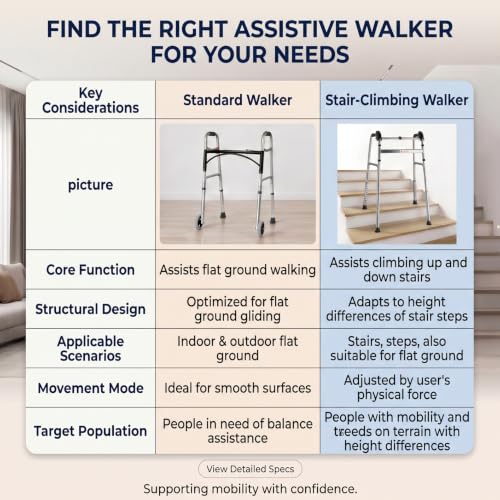 Foldable Stair Climbing Walker for Seniors