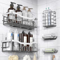 5 Pack Adhesive Shower Caddy Organizer