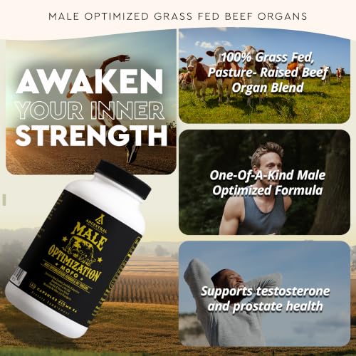 Mofo Men's Beef Organ Capsule Supplement (180 Count)