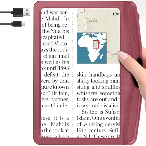 Rechargeable Magnifying Glass with Light
