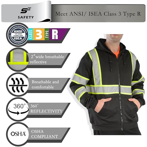 High Visibility Safety Sweatshirt for Men