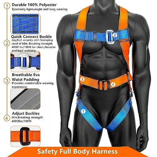 Full Body Safety Harness Tool Fall Protection