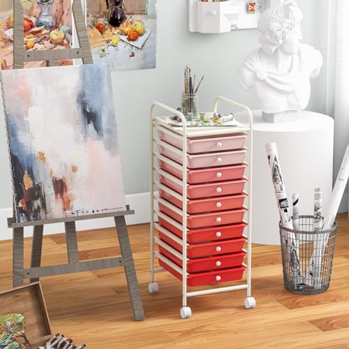 10 Drawer Storage Cart w