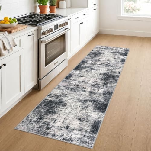 Abstract Runner Rug 2x7 Ft Washable Runners for Hallways (14 Sq Ft)