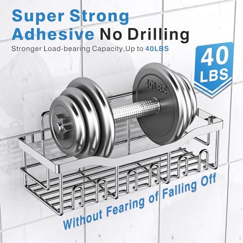 5 Pack Adhesive Shower Caddy Organizer