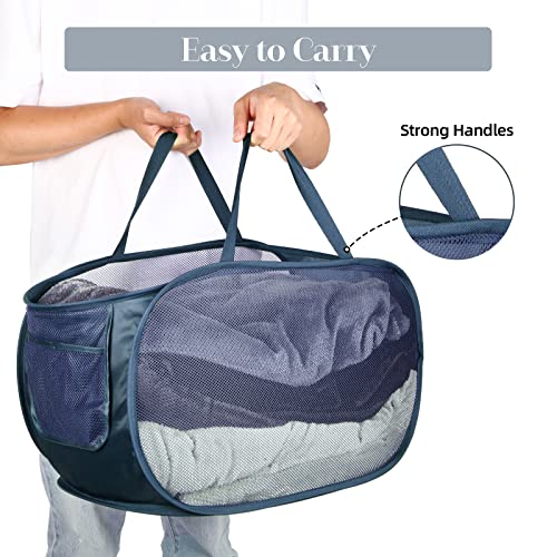 4 Pack Collapsible Laundry Baskets (4 Count)