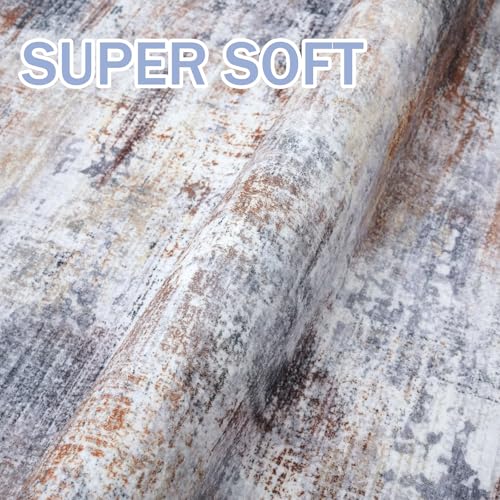 Abstract Runner Rug 2x10 Ft Washable Runners for Hallways - Bel Marant