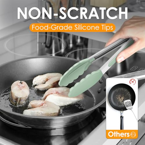 Silicone Serving Tongs for Cooking 9