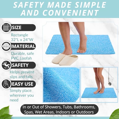 Loofah Non Slip Shower Mat