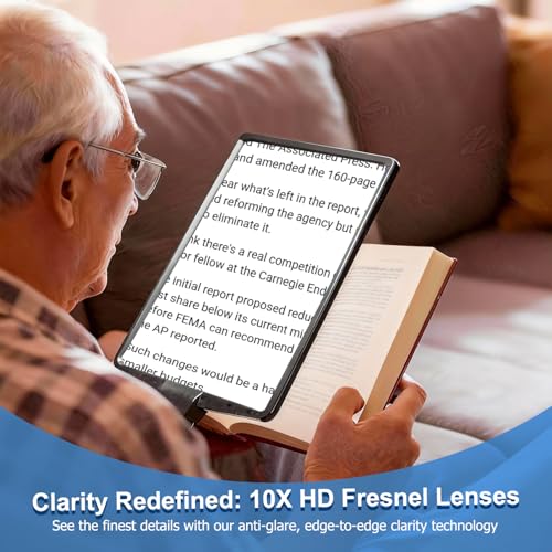Large Hands Free Magnifying Glass with 50 Ultra
