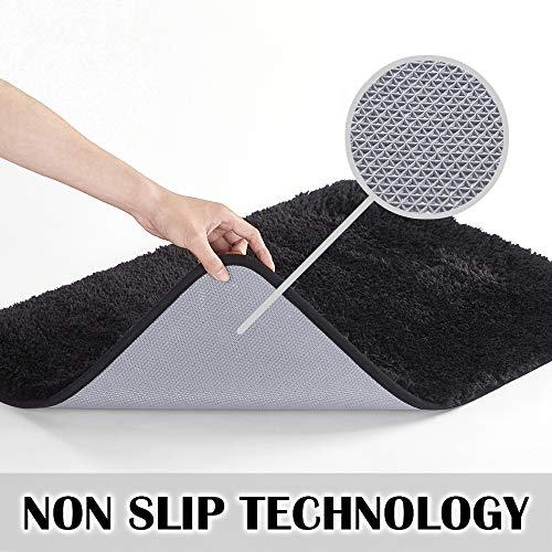 Large Bathroom Rug Extra Soft and Absorbent Shaggy Bathroom Mat
