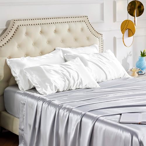 Satin Pillowcases Standard Size Set of 4 (4 Count)
