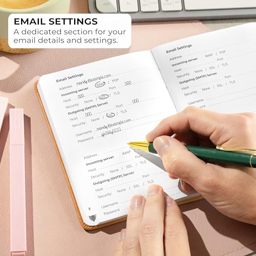 Password Book with Alphabetical Tabs
