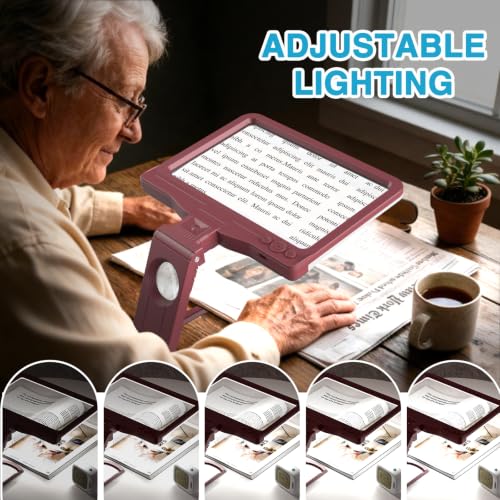 30X 6X Rechargeable Magnifying Glass for Reading