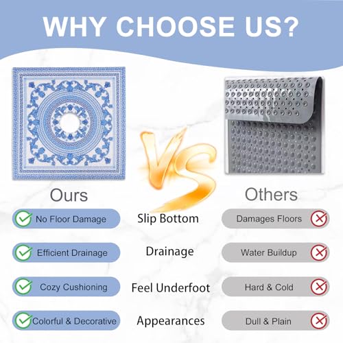 Square Shower Mat Non Slip