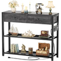 32" Small Entryway Table with Outlets