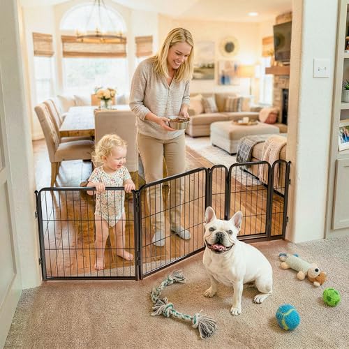 Dog Gate Extra Wide Adjustable for Openings Up to 69"