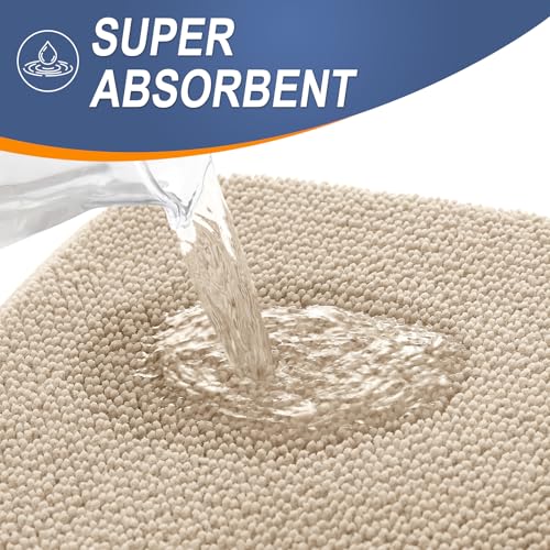 Memory Foam Bathroom Runner Rugs 40x24