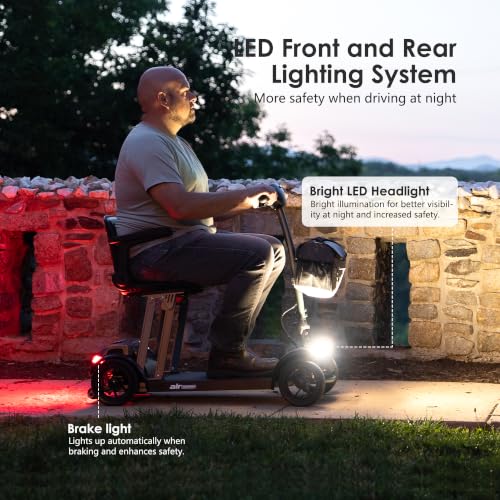 Lightweight MobilityScooter for Adult 42lbs Foldable Portable 13Miles