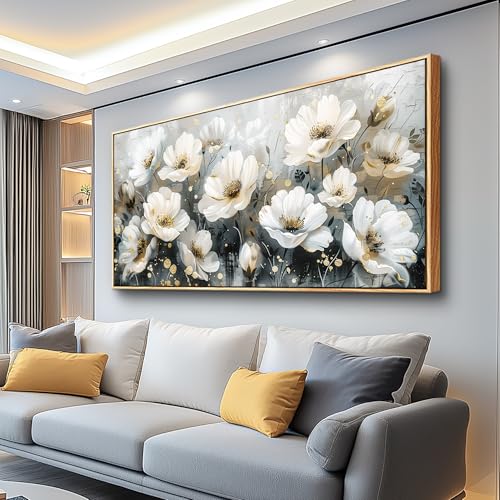 Large Canvas Wall Decor For Living Room Wall Art For Bedroom Office Wall Decorations Print White Ink
