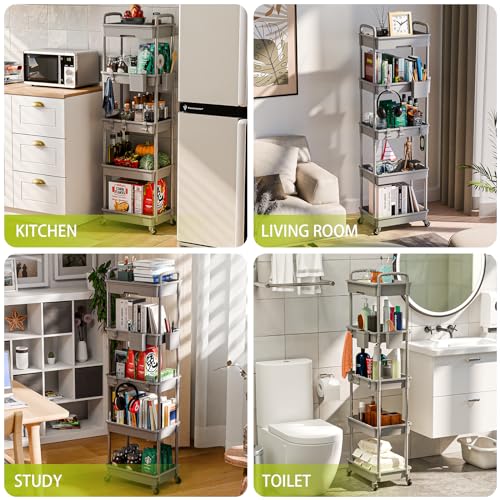 5 Tier Rolling Cart Organizer