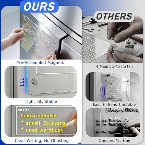 Acrylic Magnetic Chore Chart for Adults