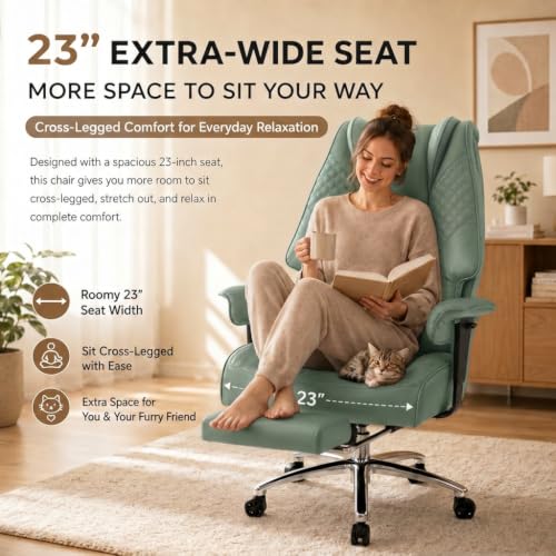 DJ.Wang Big and Tall Office Chair 400lbs