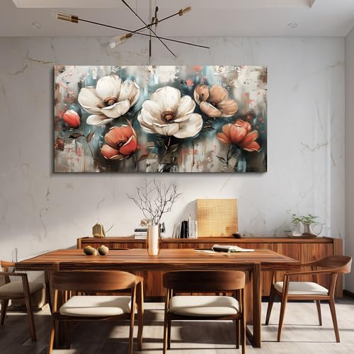 Canvas Decor For Living Room Large Wall Art For Office Bedroom Decorations Flowers Landscape Paintings Boho Pictures Artwork Aesthetic Posters Ready To Hang Home Decor 30x60 In