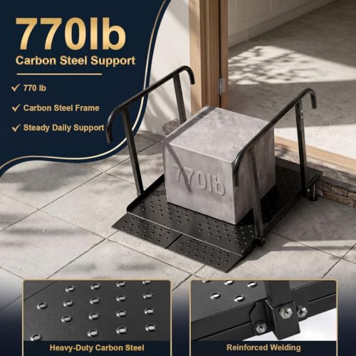 Wheelchair Ramp with Handrails