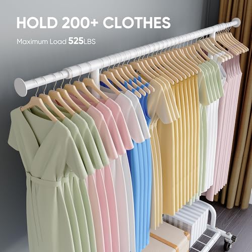 Clothing Garment Rack Capacity 525LBS Collapsible Clothes Rack