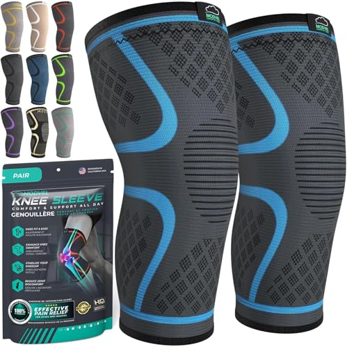 Compression Knee Brace for Women & Men (2 Count)
