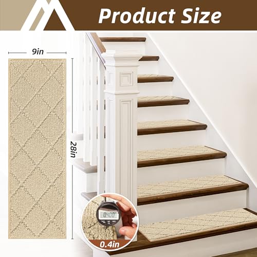 Stair Treads for Wooden Steps Non Slip 9"x28"