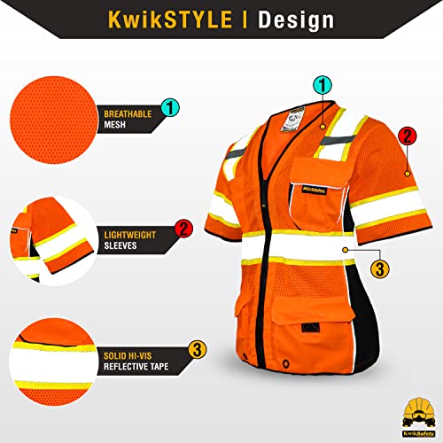 DUCHESS Hi Vis Safety Vest for Women Class 3