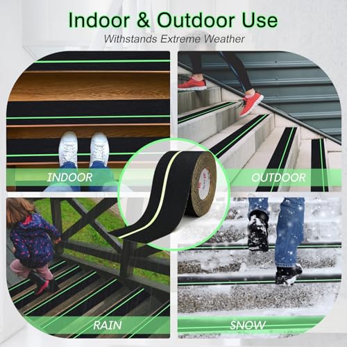 Anti Slip Tape 4in x 60ft Grip Tape for Stairs Ramps (60 Foot)