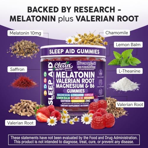 Clean Nutra Melatonin Gummies 10mg (60 Count)