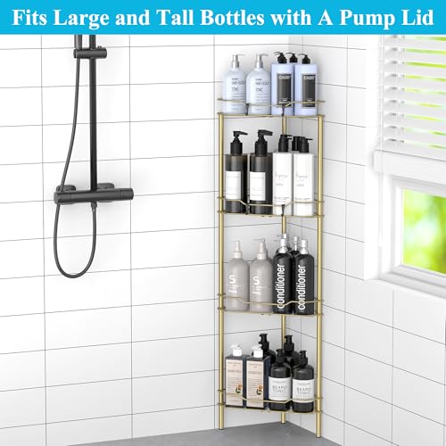 Metal Floor Standing Corner Shower Caddy